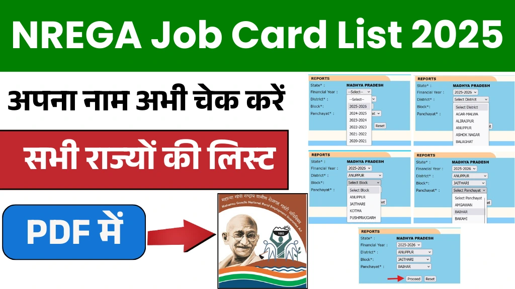 NREGA Job Card List 2025