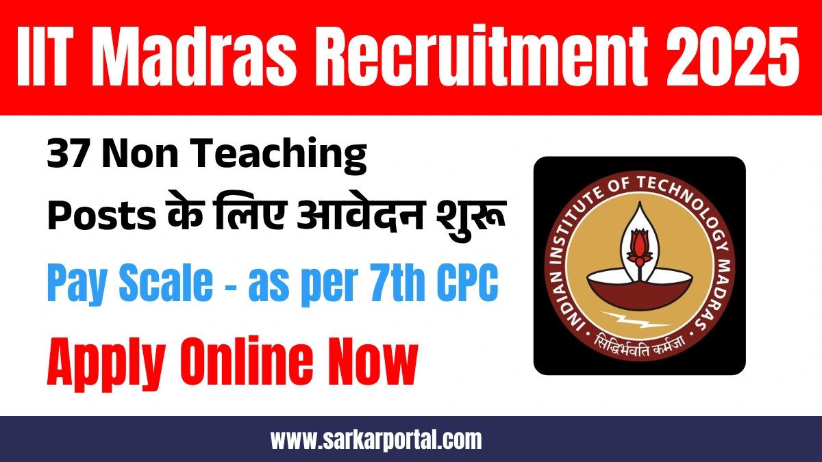 IIT Madras Recruitment 2025